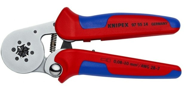 Пресс-клещи KNIPEX KN-975514 для контактных гильз DIN 46228