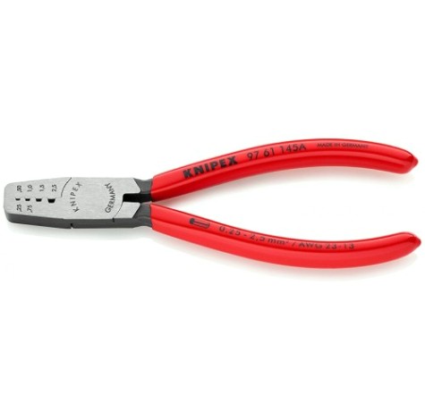 Пресс-клещи KNIPEX KN-9761145ASB 4 гнезда, контактные гильзы DIN 46228