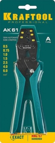 Пресс-клещи KRAFTOOL PKF-16 усиленные, для медных наконечников и гильз, [45466]