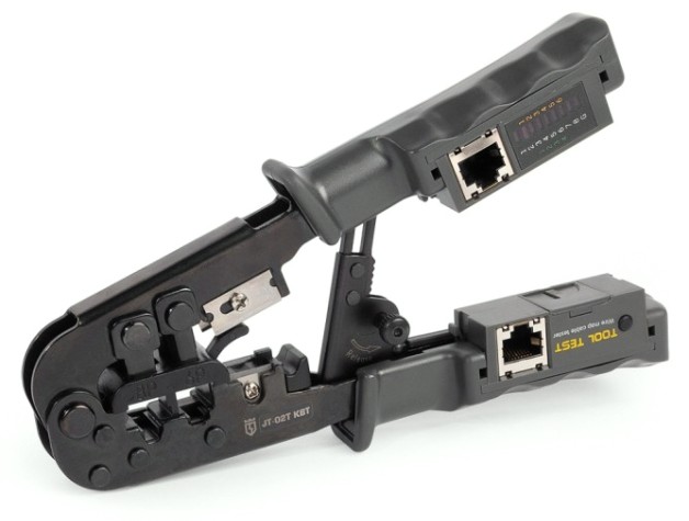 Пресс-клещи КВТ JT-02T для RJ разъемов серия ПРОФИ [89229]