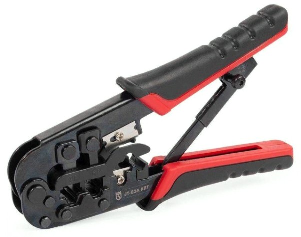 Пресс-клещи КВТ JT-03А серия МАСТЕР для RJ разъемов [89228]