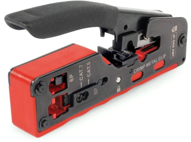 Пресс-клещи КВТ JT-04А серия ПРОФИ для RJ разъемов [89439]