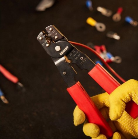 Пресс-клещи REXANT HT-202B для обжима автоклемм [12-3032]