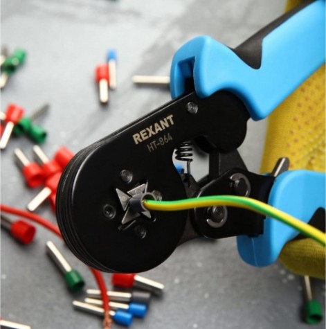 Пресс-клещи REXANT HT-864 для обжима штыревых наконечников [12-3202]