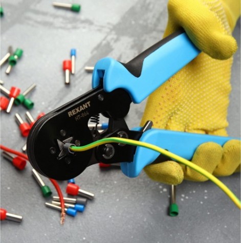 Пресс-клещи REXANT HT-864 для обжима штыревых наконечников [12-3202]