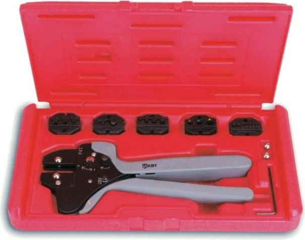 Пресс-клещи с набором матриц КВТ CTF [55922]