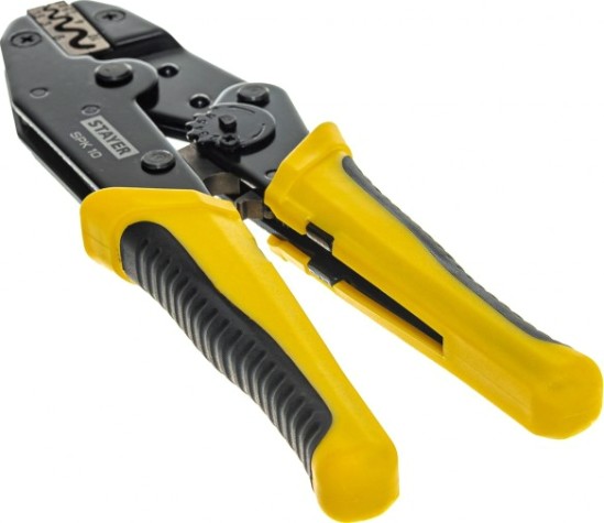 Пресс-клещи STAYER SPK-10 для медных наконечников и гильз 0.5-10 мм.кв, prof [45440]