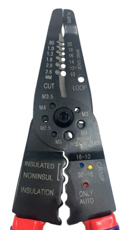 Пресс-клещи WORKPRO WP291003 обжимные 200мм с длинными носами Пресс-клещи WORKPRO WP291003 обжимные 200мм с длинными носами