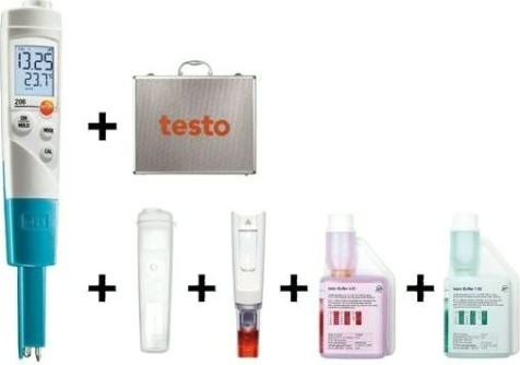 Прибор для измерения pH/°C Testo 206 pH1 (с принадлежностями) [05632065]