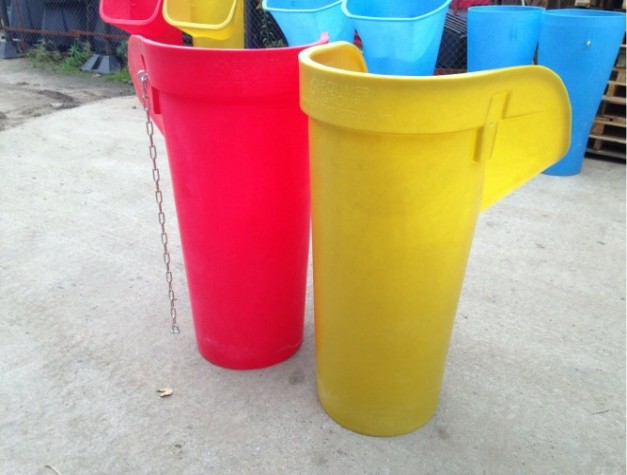 Приемная секция (воронка) POLIMER GROUP «Профи» красная (с цепями) [SMS25]