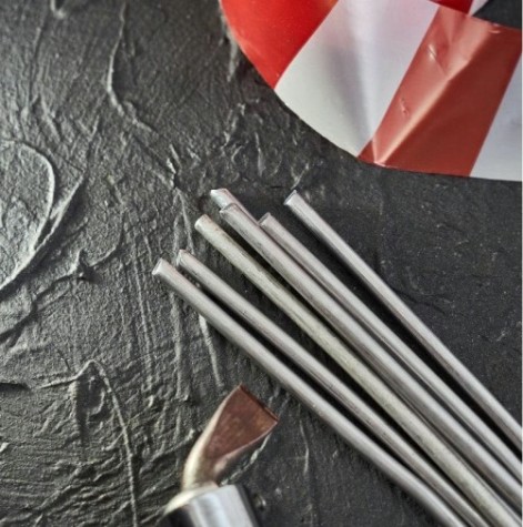 Припой без канифоли REXANT ПОС-40 d=8,0 мм 09-3541 [09-3541]