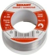 Припой c канифолью REXANT ПОС-61 d=1,0 мм 09-3203 [09-3203]