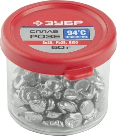 Припой легкоплавкий ЗУБР РОЗЕ 50 гр. 55457-050 [55457-050]