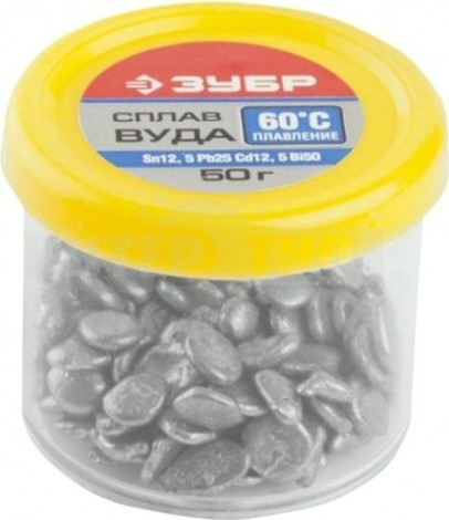 Припой легкоплавкий ЗУБР ВУДА 50 гр. 55458-050 [55458-050]