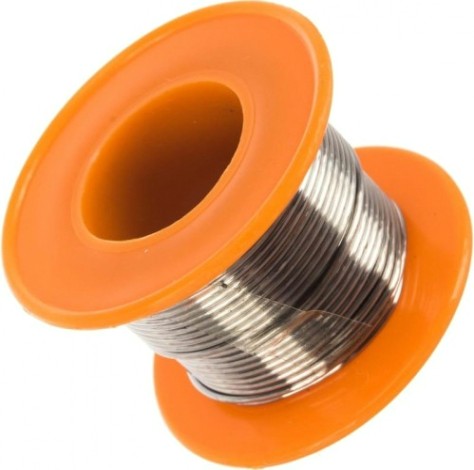 Припой на пластмассовой катушке Sparta Sn60Pb40 диаметр 1 мм, 50 г [913335]