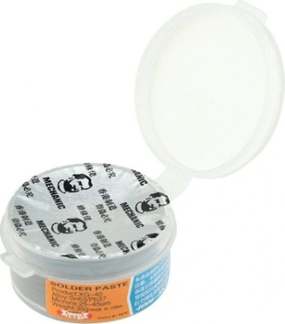 Припой REXANT баночка 35гр (паяльная паста), (олово 63%, свинец 37%), [09-3815]