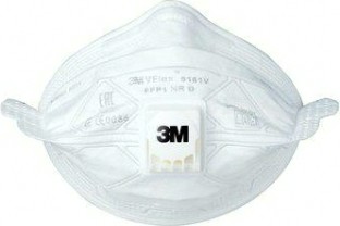 Противоаэрозольная фильтрующая полумаска 3M VFlex® 9161V 15 шт/уп [7100102650]