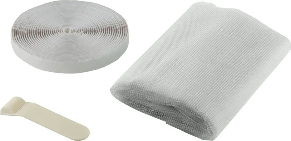 Противомоскитная сетка STAYER COMFORT для окна с крепежной лентой белая ПЭТ 12480-11-13 [12480-11-13]