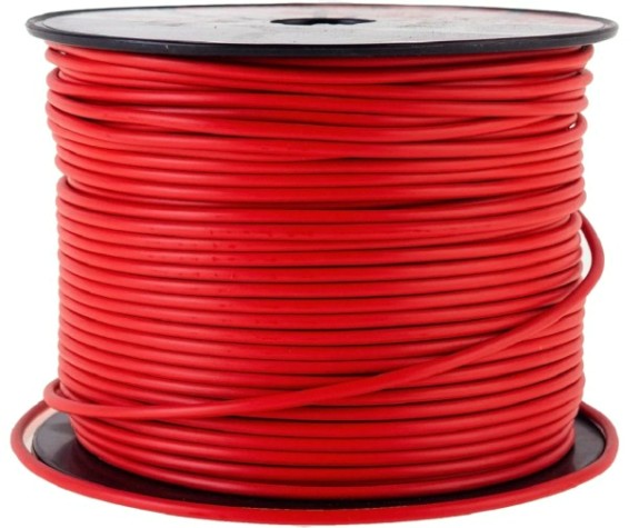 Провод REXANT 01-6514 ПГВА / ПВАМ 1х0.50мм², (бухта 100м), красный