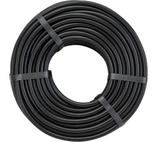 Провод REXANT 01-8031-50 ПВС 2x0,75 мм², черный, 50 м, ГОСТ