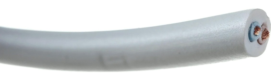 Провод REXANT 01-8032-5 ПВС 2x1,0 мм², белый, 5 м, ГОСТ