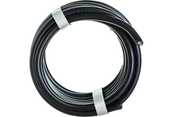 Провод REXANT 01-8033-5 ПВС 2x1,5 мм², черный, 5 м, ГОСТ