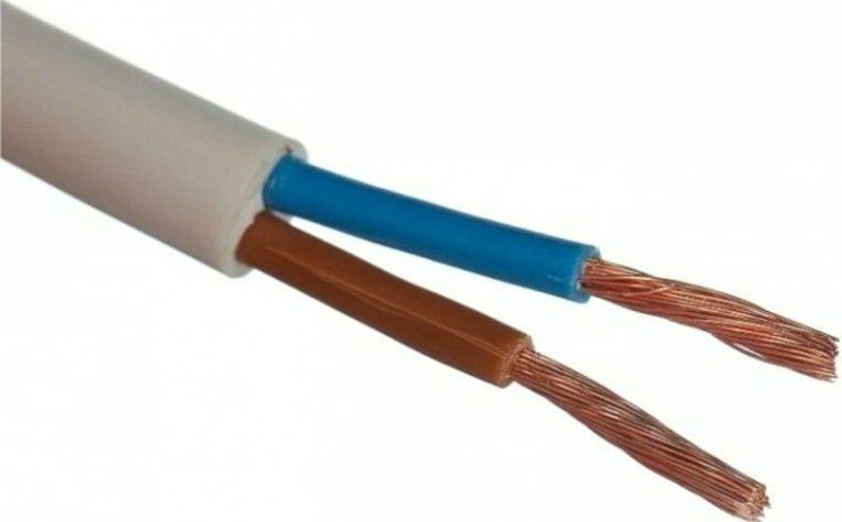 Провод ЗУБР ПВС 2x2.5 mm2 в виниловой изоляции 100 м, гост 7399-97 [60001-100]