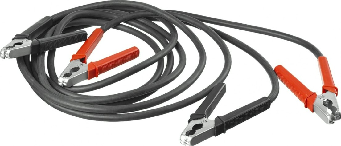 Провода для прикуривания ЗУБР пусковые морозостойкие (400 а, 3 м., в сумке) [59330-400-3]