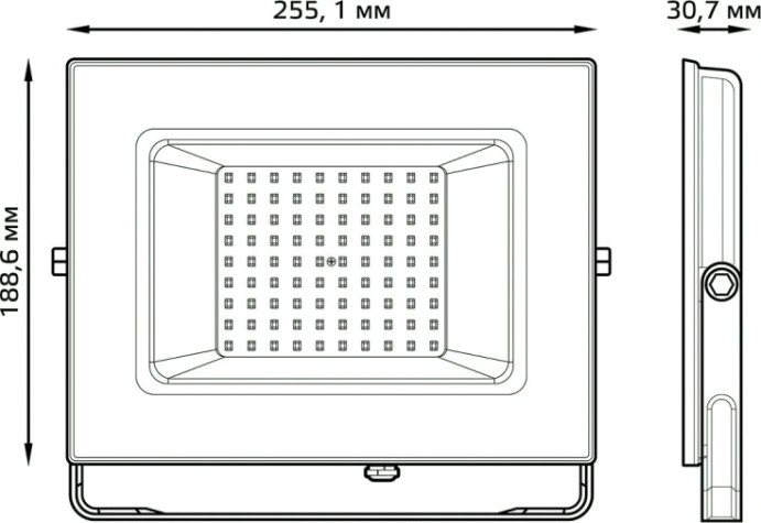 Прожектор GAUSS Elementary 100w 7200lm 6500к 175-265v ip65 черный led [613100100P]