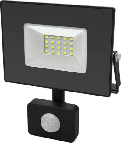 Прожектор GAUSS Elementary 30w 2100lm 6500к 175-265v ip65 черный с датчиком д [628511330]