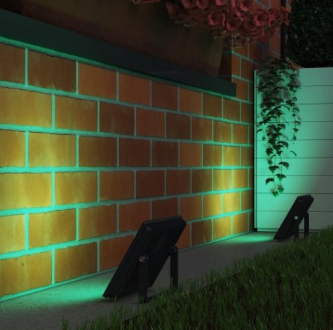 Прожектор GAUSS Elementary 50w 3200lm зеленого свечения 175-265v ip65 черный [613100650]