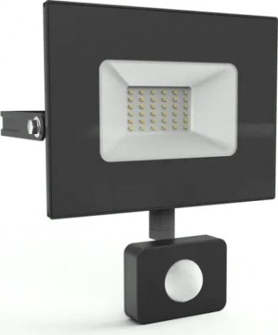 Прожектор GAUSS Elementary 50w 3450lm 6500к 175-265v ip65 черный с датчиком д [628511350]
