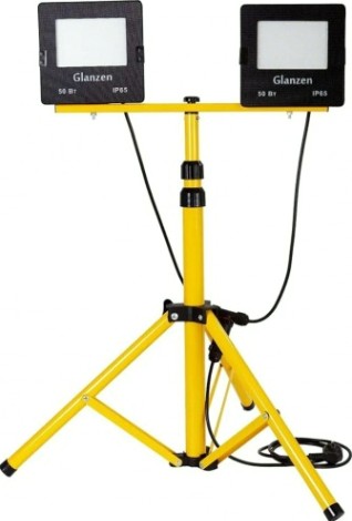Прожектор GLANZEN FAD-0025-2X50 Вт на штативе светодиодный [FAD-0025-2X50]