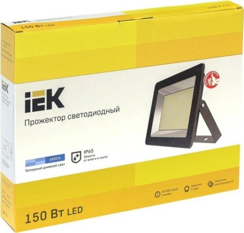 Прожектор IEK СДО 06-150 IP65 6500K черный [LPDO601-150-65-K02]