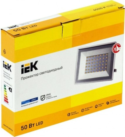 Прожектор IEK СДО 06-50 светодиодный 6500к ip65 бел. [LPDO601-50-65-K01]
