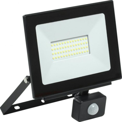 Прожектор IEK СДО 06-50Д IP54 6500K черный с датчиком движения [LPDO602-50-65-K02]