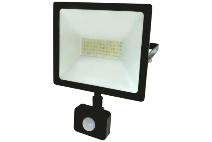 Прожектор REXANT 605-009 светодиодный СДО 50Вт 4000Лм 6500К датчик движения