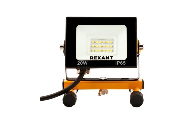 Прожектор REXANT 605-020 СДО-EXPERT 20Bт 1600Лм 6500К шнур 2м и евровилка