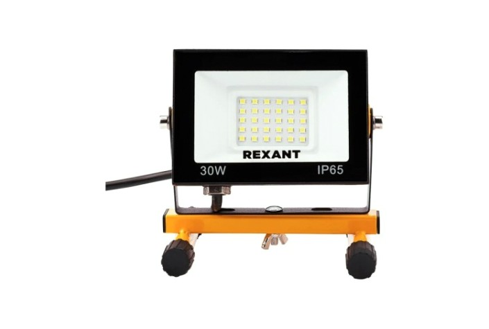 Прожектор REXANT 605-021 СДО-EXPERT 30Bт 2400Лм 6500К шнур 2м и евровилка