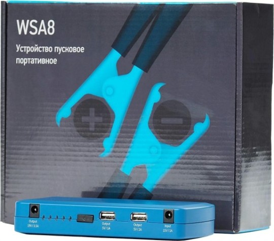 Пусковое устройство NORDBERG WSA8 портативное 5/12v, емкость 8 aч [ЦБ-00016465]