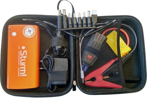 Пусковое устройство Sturm BC1214 многофункц. автономное 14000мач, до 600а