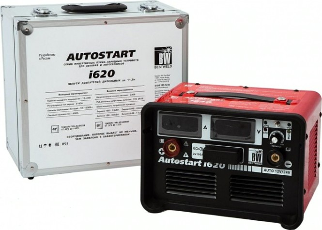 Пускозарядное устройство Bestweld AUTOSTART i620 инверторное [BW1650]