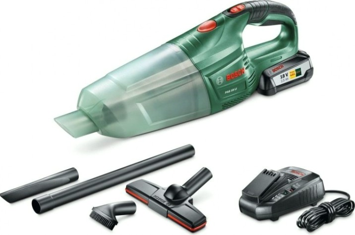 Пылесос аккумуляторный BOSCH PAS 18 LI Set [06033B9002]