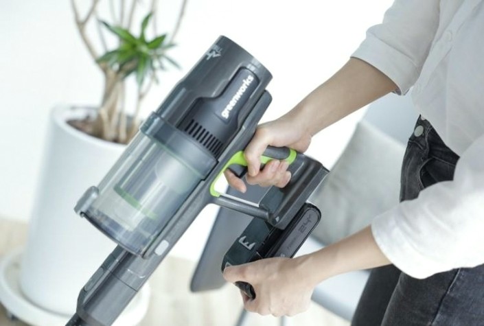 Пылесос аккумуляторный GREENWORKS GD24SV (4701407), без акб и з/у [4701407]