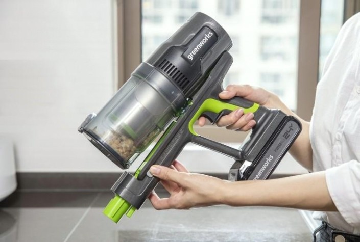 Пылесос аккумуляторный GREENWORKS GD24SV (4701407), без акб и з/у [4701407]