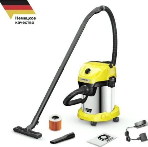 Пылесос аккумуляторный KARCHER WD 3-18 S Battery Set V-17/20 (1.628-576.0) [1.628-576.0]