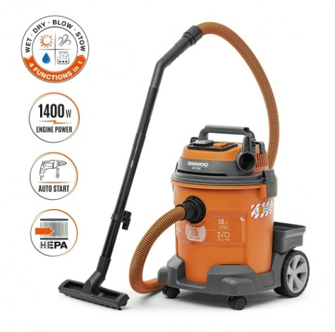 Пылесос для строительных работ DAEWOO DAVC 2014S c розеткой Пылесос для строительных работ DAEWOO DAVC 2014S c розеткой