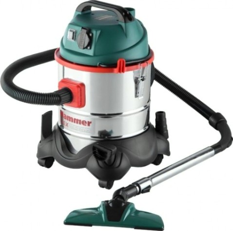 Пылесос сетевой Hammer PIL20A flex + розетка для электроинструмента Пылесос сетевой Hammer PIL20A flex + розетка для электроинструмента