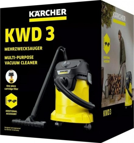 Пылесос сетевой KARCHER KWD 3 V-17/4/20 Suc. Brush Kit (BYY) (1.628-443.0) [1.628-443.0]