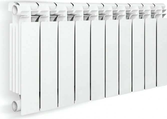 Радиатор отопления OASIS 350/96/10 алюминиевый литой [4670004371015]